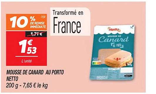 Mousse De Canard Au Porto Netto