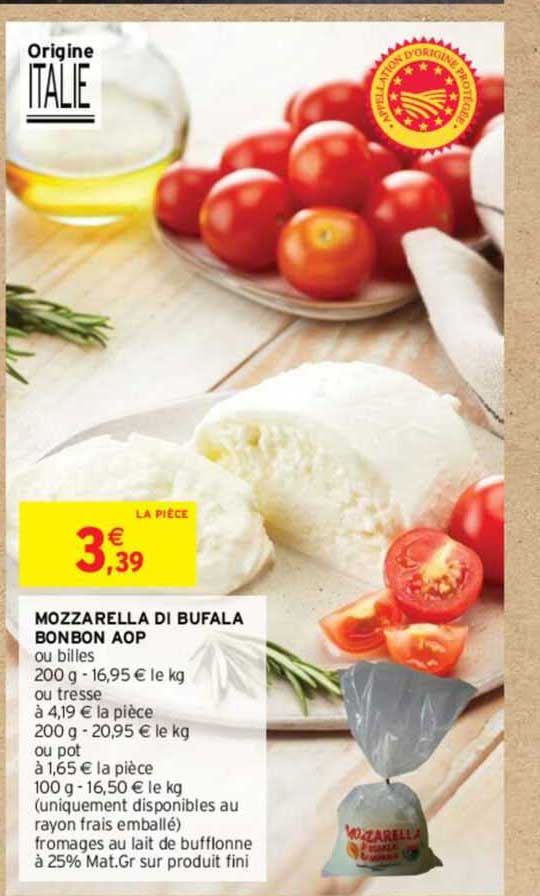 Mozzarella Di Bufala Bonbon Aop