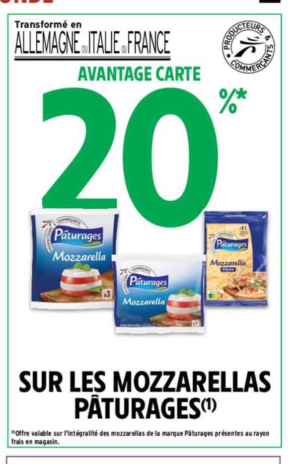 Mozzarellas Pâturages