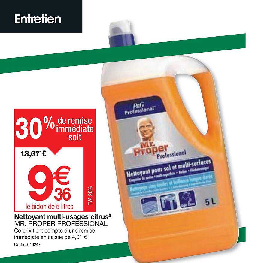 nettoyant multi-ussage citrus mr. proper professional