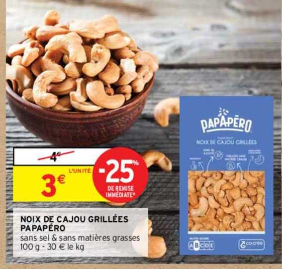 Noix De Cajou Grillées Papapéro