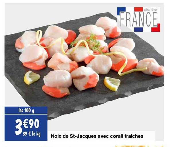 Noriz De St-jacques Avec Corial Fraiches