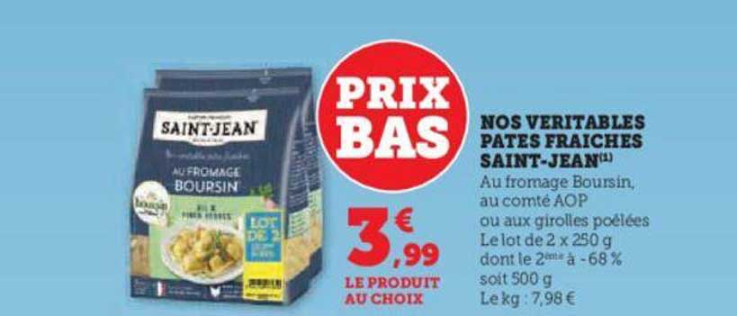 nos véritables pâtes fraîches saint-jean