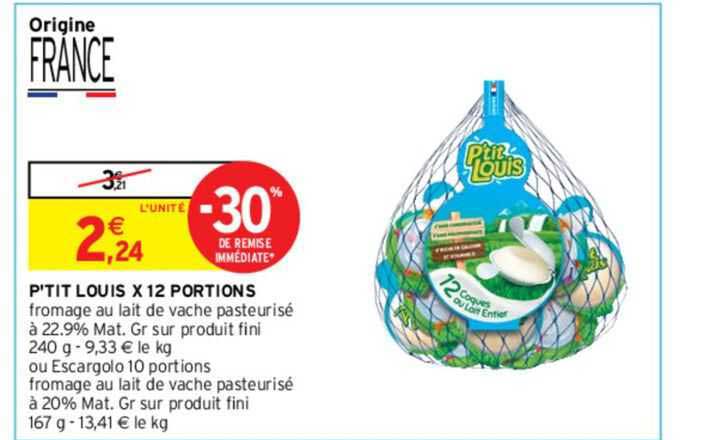 p'tit louis x12 portions