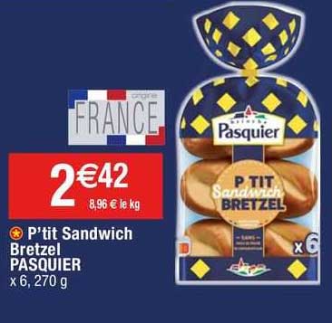 P'tit Sandwich Bretzel Pasquier