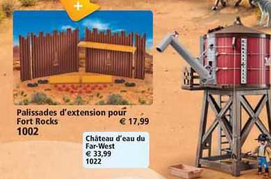 palissades d'extension pour fort rocks