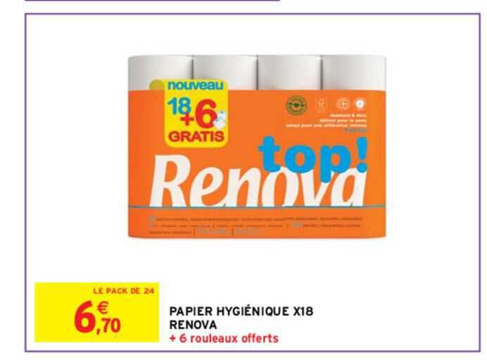 papier hygiénique x18 renova