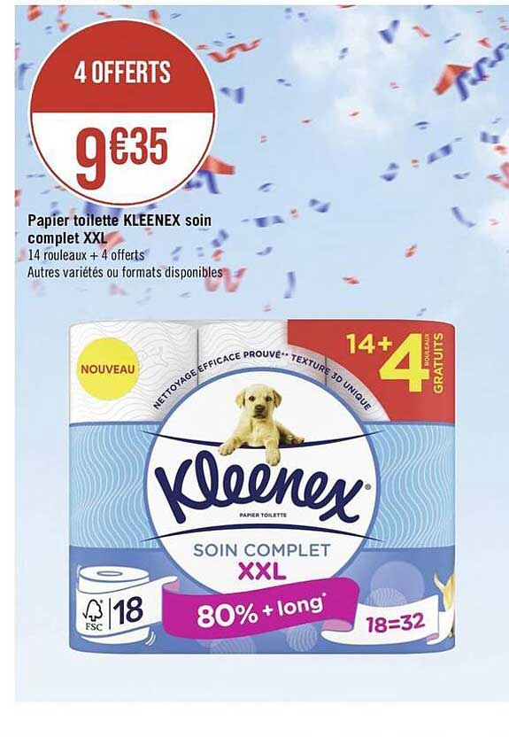 Papier Toilette Kleenex Soin Complet Xxl