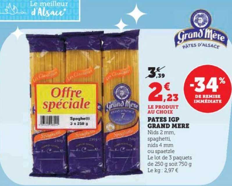 pâtes igp grand mère