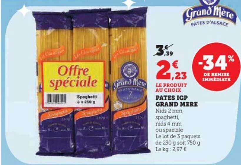 pâtes igp grand mère