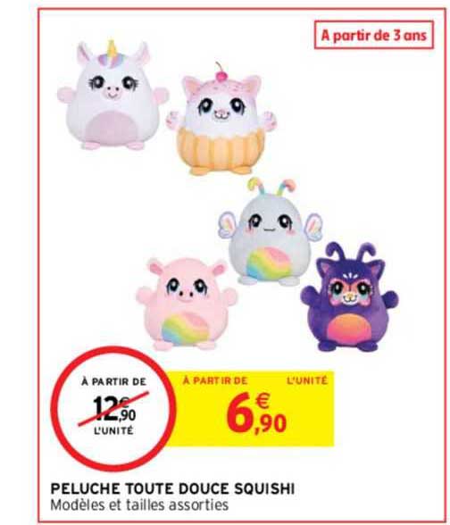 peluche toute douce squishi
