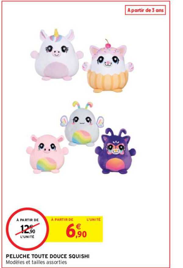 peluche toute douce squishi