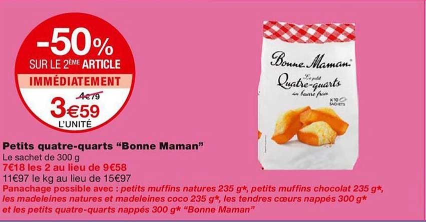 petits quatre-quarts "bonne maman"
