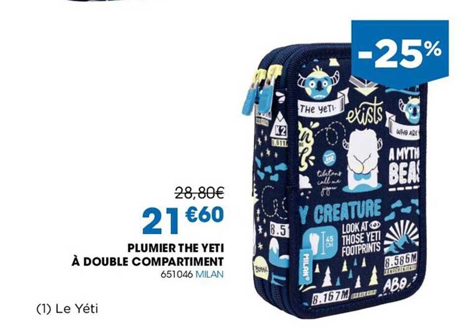 Plumier The Yeti à Double Compartiment Milan