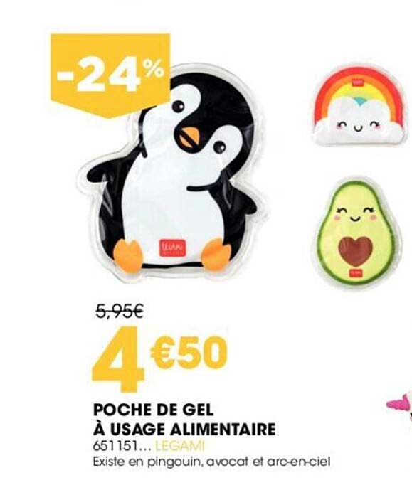 poche de gel à usage alimentaire legami