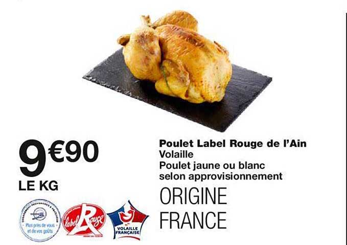 poulet label rouge de l'ain