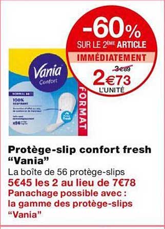 protège-slip confort fresh "vania"