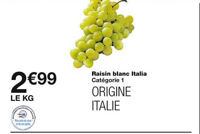Raisin Blanc Italia