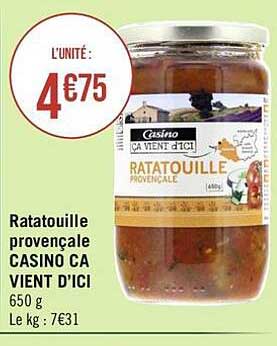 ratatouille provençale casino ça vient d'ici