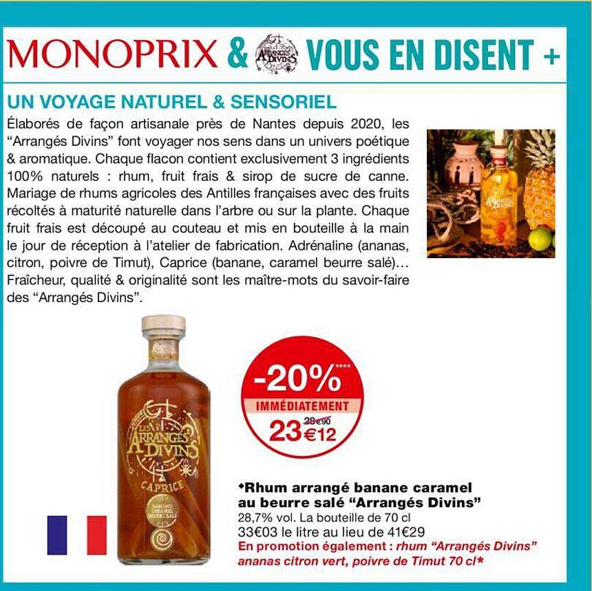 rhum arrangé banane caramel au beurre salé "arrangés divins"