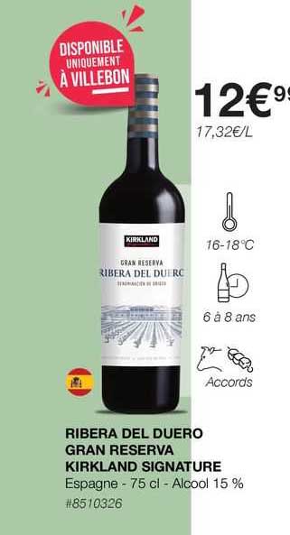 ribera del duero gran reserva kirkland signature