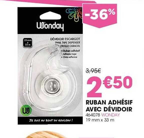 Ruban Adhésif Avec Dévidoir Wonday