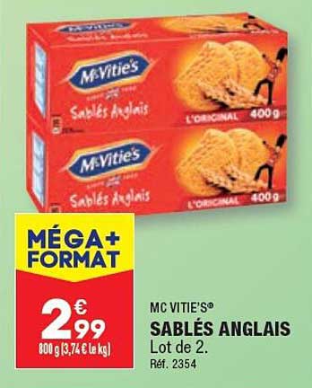 sablés anglais mc vitie's