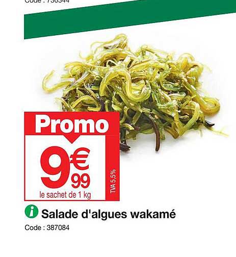 salade d'algues wakamé