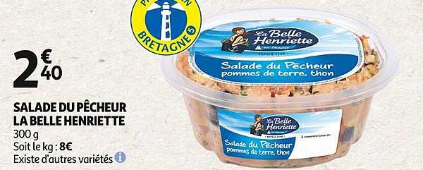 salade du pêcheur la belle henriette
