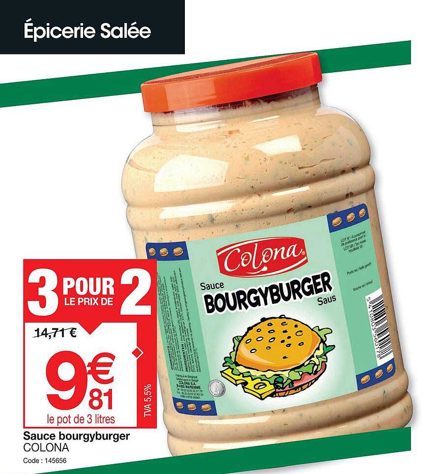 sauce bourgyburger colona