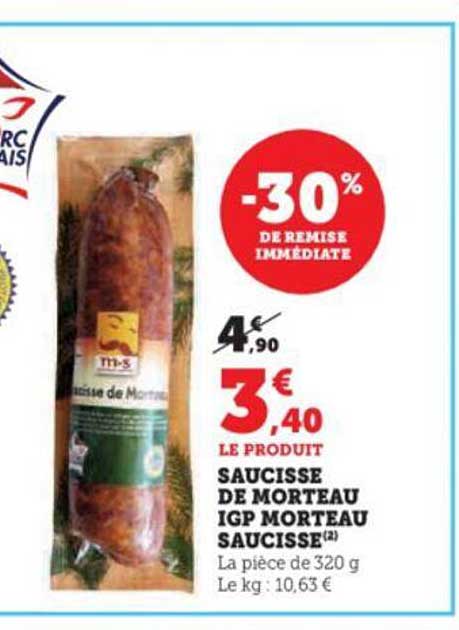 Saucisse De Morteau Igp Morteau Saucisse