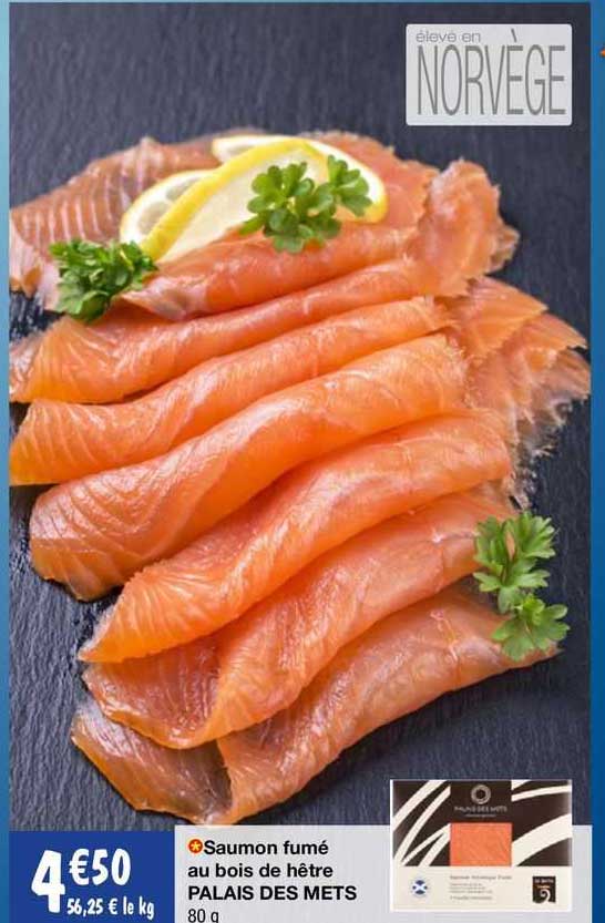saumon fume au bois de hetre palais des mets
