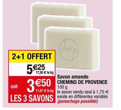 savon amande chemins de provence