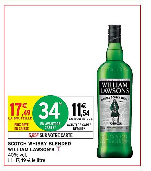 scotch whisky blended william lawson's