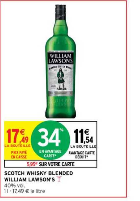 scotch whisky blended william lawson's