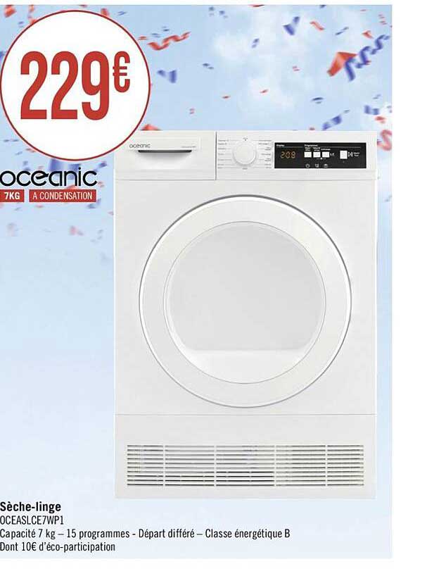 sèche-linge oceanic