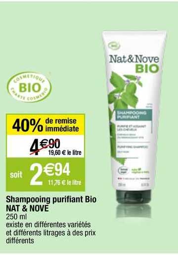 shampooing purifiant bio nat & nove