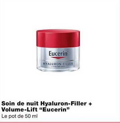 soin de nuit hyaluron-filler + volume-lift "eucerin"