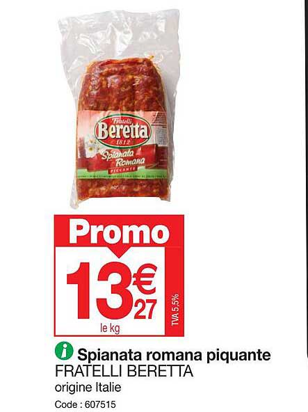 spianata romana piquante fratelli beretta