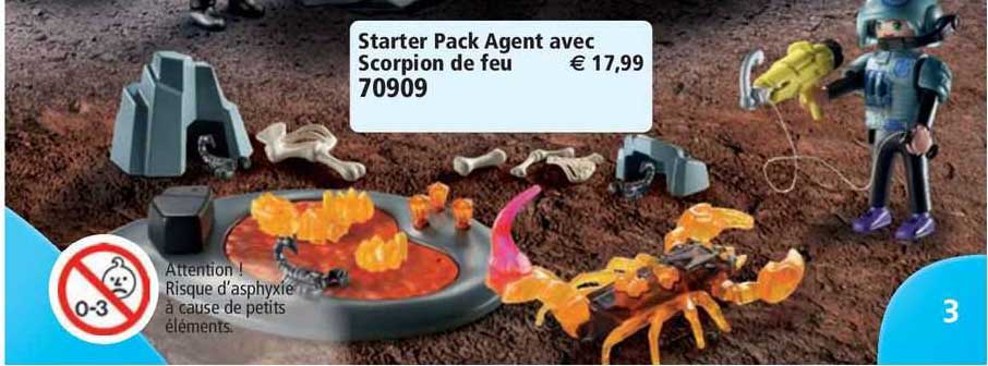 starter pack agent avec scorpion de feu