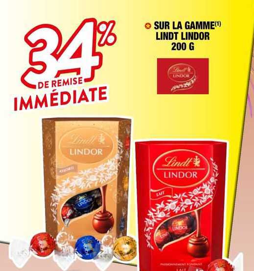 sub la gamme lindt lindor