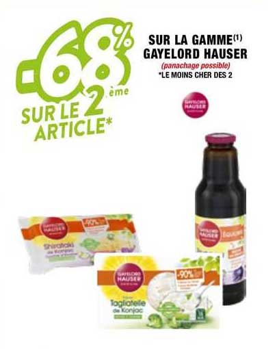 sur la gamme gayelord hauser