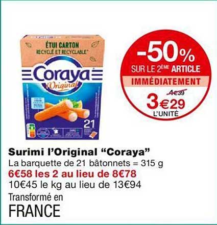 Surimi L'original "coraya"
