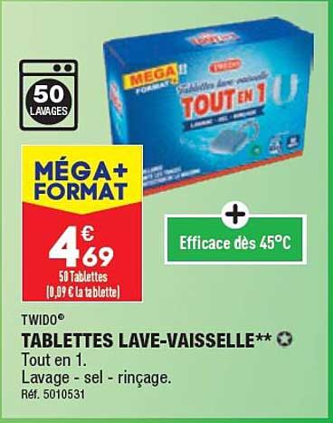 tablettes lave-vaisselle twido