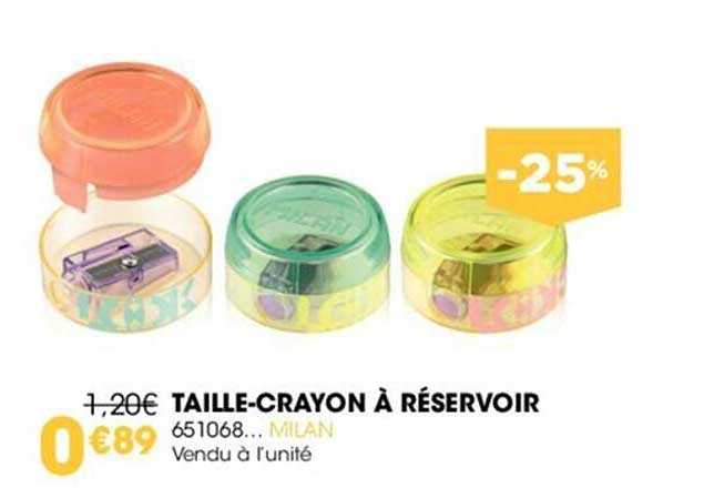 taille-crayon à réservoir milan