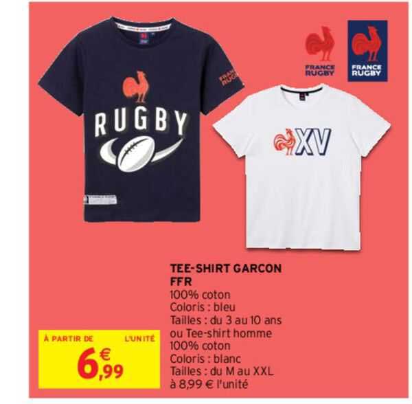 tee-shirt garçon ffr