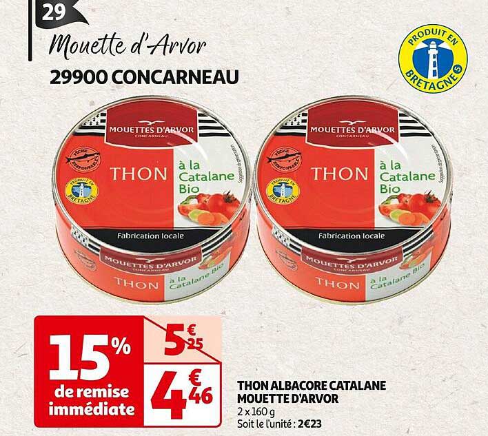 thon albacore catalane mouette d'arvor
