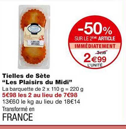 tielles de sète "les plaisirs du midi"