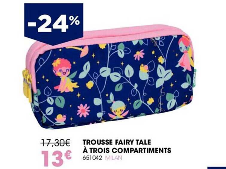 trousse fairy tale à trois compartiments milan