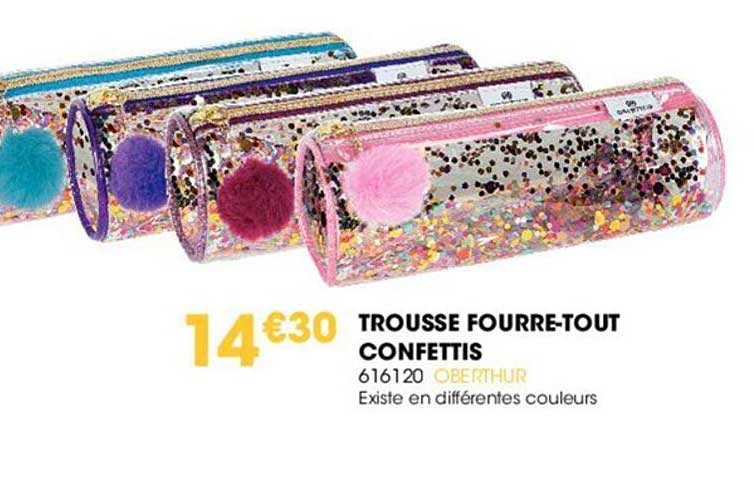 trousse fourre-tout confettis